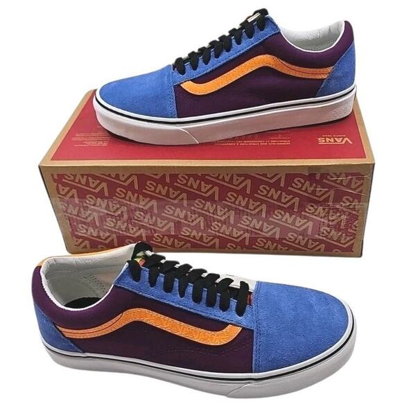 Vans ~Woman 10; Men\'s 8.5~ Old Skool Mix & Match Grape Juice/Bright Marigold NEW